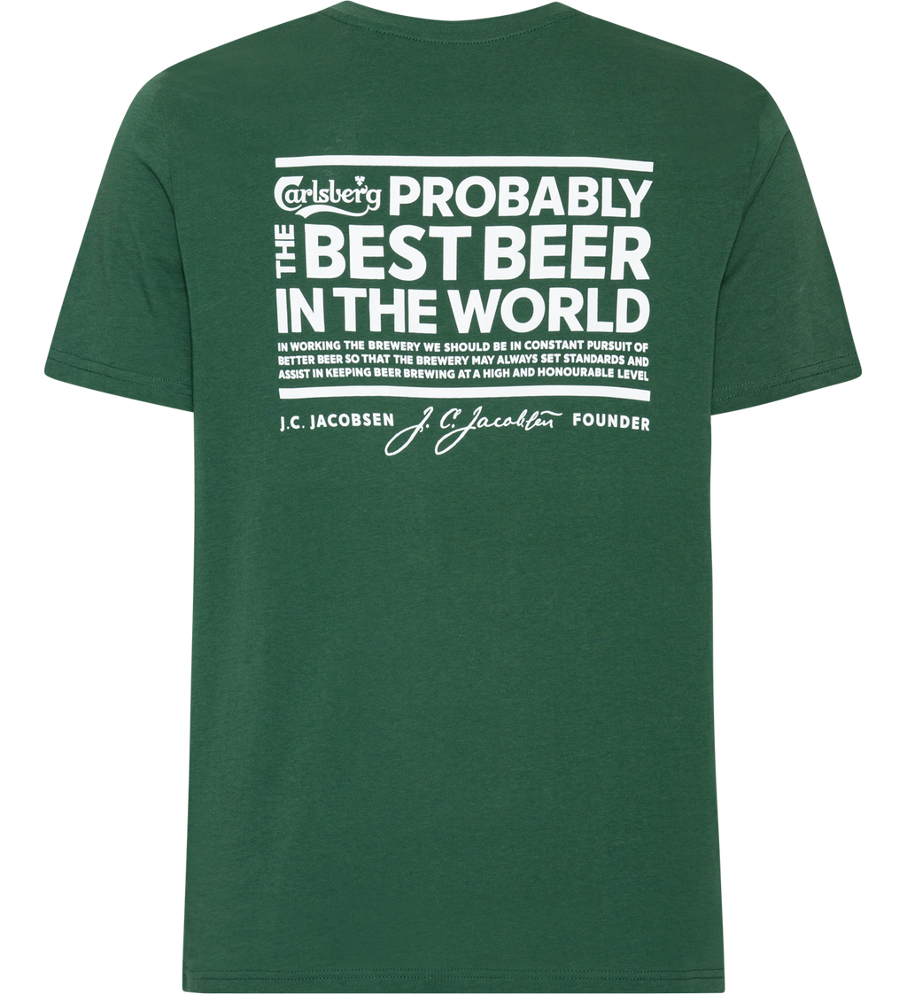 T-shirt Carlsberg "Probably the best" Green