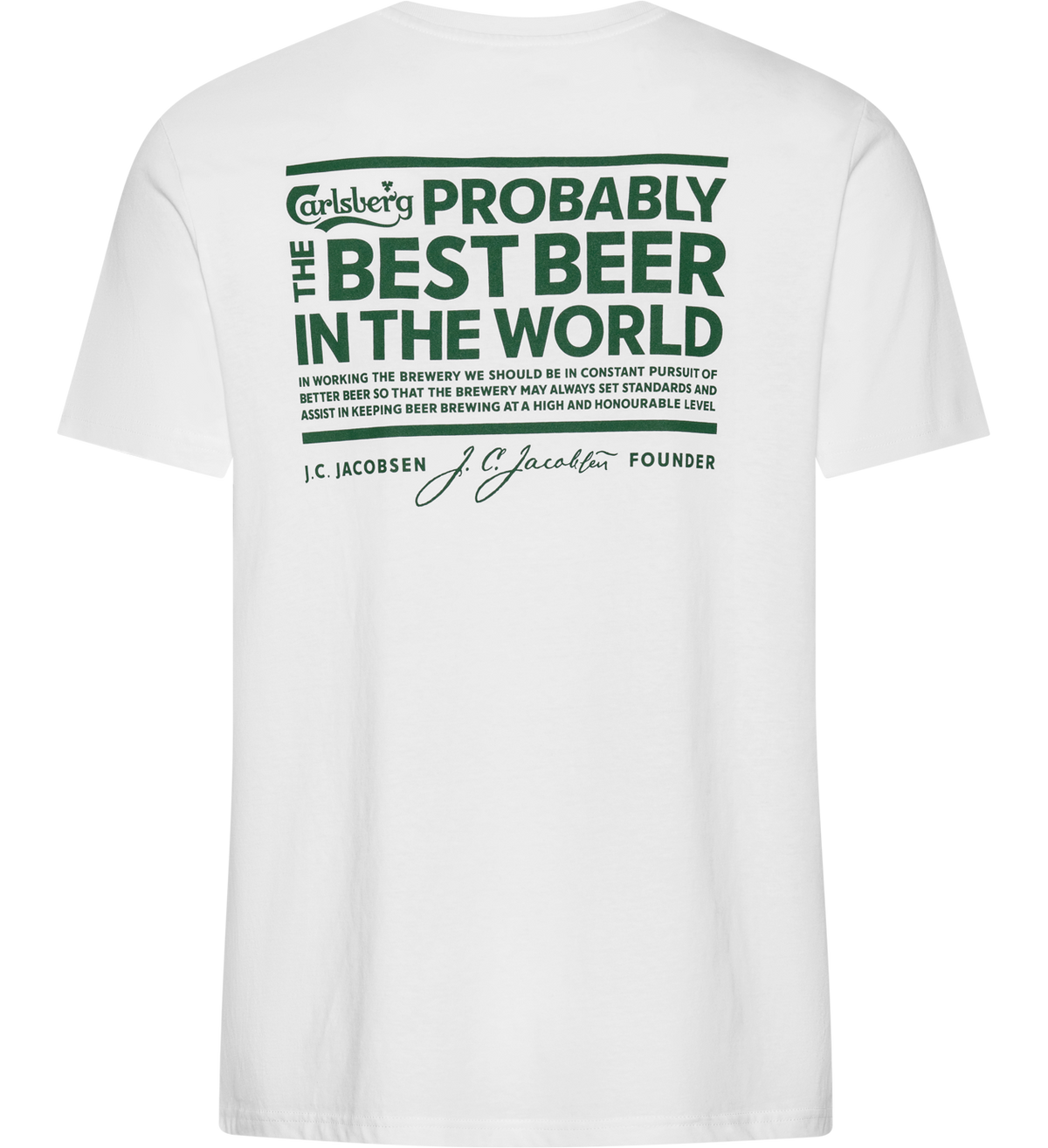 T-shirt Carlsberg "Probably the best" White