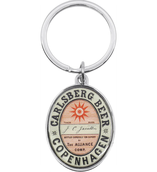 Carlsberg Beer Copenhagen Metal Keyring