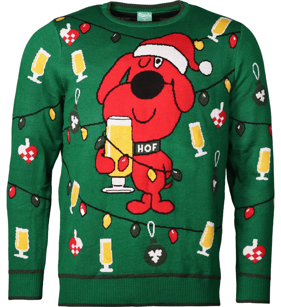 Carlsberg Hof Dog Light Up Christmas Sweater