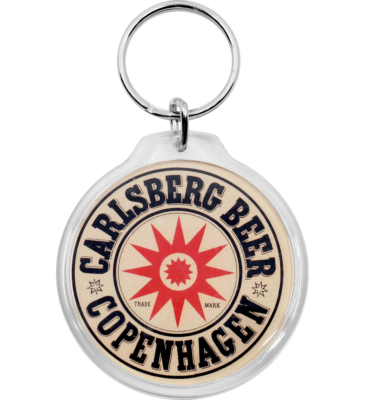 Carlsberg Star Plastic Keyring