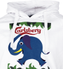 Carlsberg Elephant Beer Hoodie White