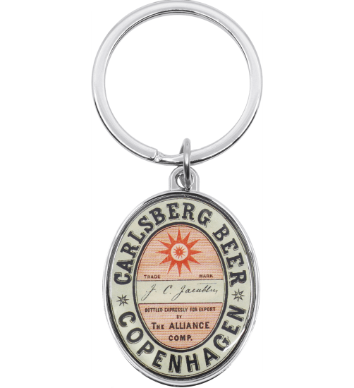 Carlsberg Beer Copenhagen Metal Keyring