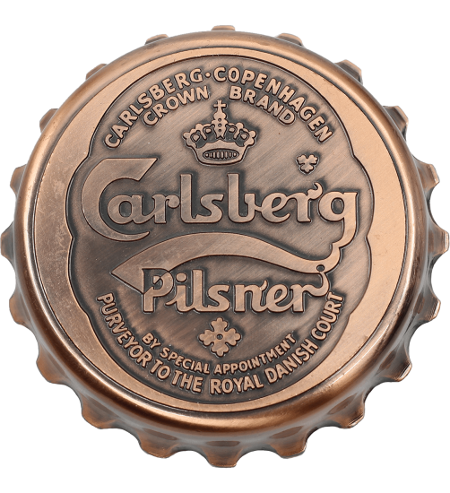 Carlsberg Copper Beer Cap Bottle Opener