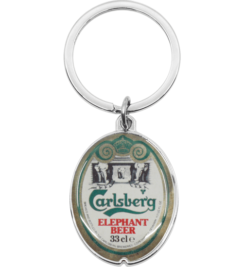 Carlsberg Elephant Gate Metal Keyring