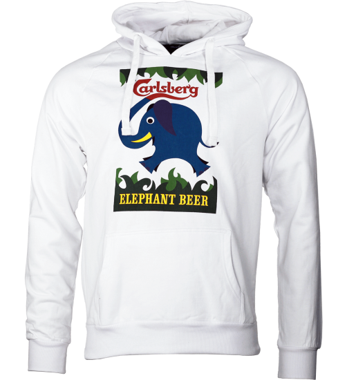 Carlsberg Elephant Beer Hoodie White