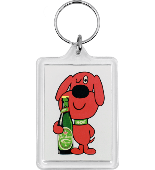 Carlsberg Hof Dog Plastic Keyring