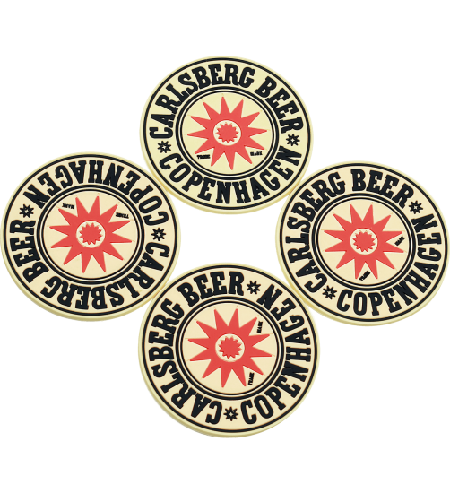 Carlsberg Star Coasters PVC 4-Pack