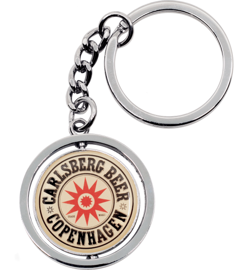 Carlsberg Star Spinner Keyring