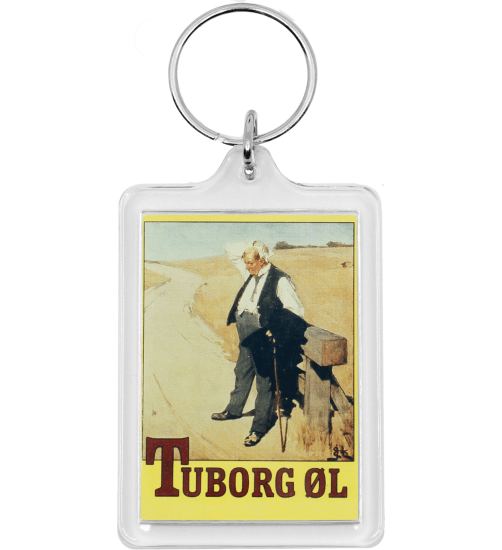 Tuborg Thirsty Man Plastic Keyring