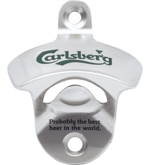 Carlsberg Wall Mounted Metal Bottle Opener