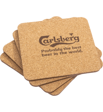 Carlsberg Cork Coasters 4-Pack