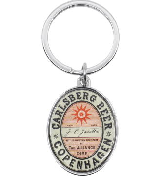 Carlsberg Beer Copenhagen Metal Keyring