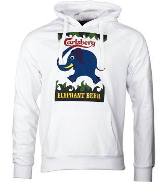 Carlsberg Elephant Beer Hoodie White