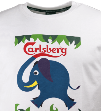 Carlsberg Elephant Beer T-Shirt White Carlsberg Elephant Beer T-Shirt White