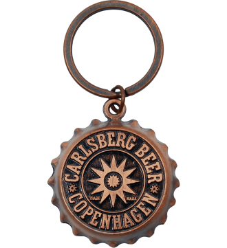 Carlsberg Star Copper Keyring