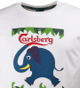Carlsberg Elephant Beer T-Shirt Hvid