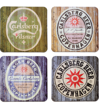 Carlsberg Cork Coasters 4-Pack