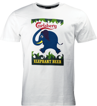 Carlsberg Elephant Beer T-Shirt White