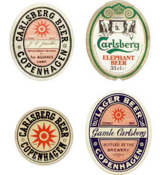 Carlsberg Stickers 4-Pack